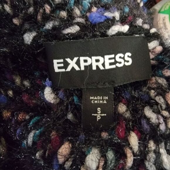 Express cowl neck oversized eyelash sweater small - Picture 8 of 9